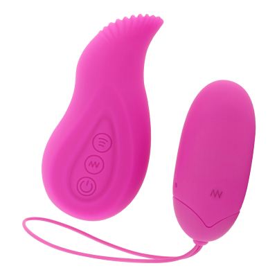 Dispositivos eletrónicos cor-de-rosa em silicone com botões e textura ondulada.