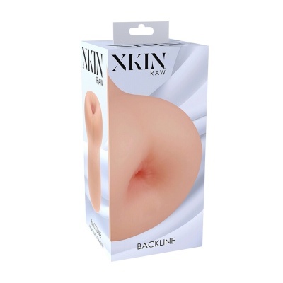 Caixa de produto XKIN RAW BACKLINE com imagem de textura de silicone cor de pele