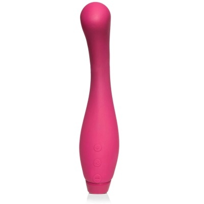 Vibrador rosa em silicone com botões