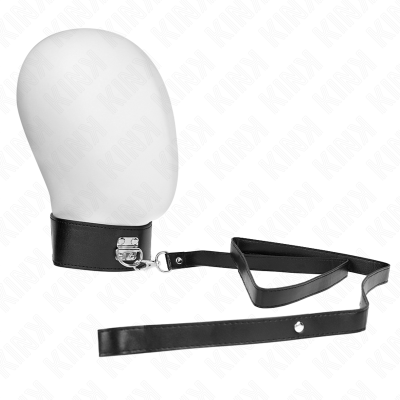 Mordaça bola branca com correia preta ajustável e fivela metálica