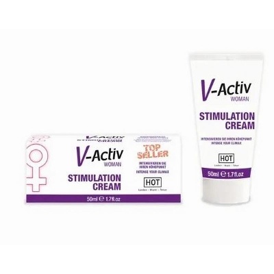 Creme de estimulação V-Activ Woman 50ml com caixa branca