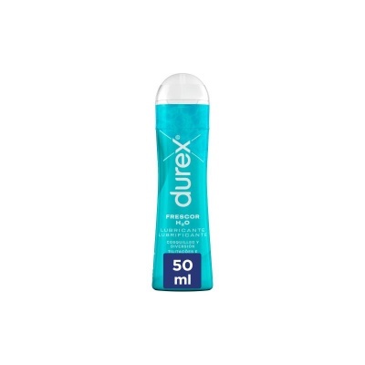 Frasco azul de lubrificante Durex Frescor H2O 50 ml