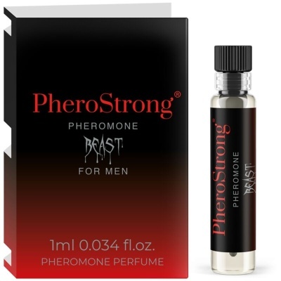 Frasco e embalagem de perfume PheroStrong PHEROMONE BEAST for men