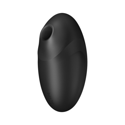 Dispositivo preto oval com abertura circular no topo e símbolos CE e reciclagem no fundo