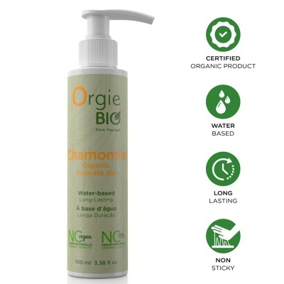 Frasco de gel íntimo Orgie BIO Chamomile 100 ml