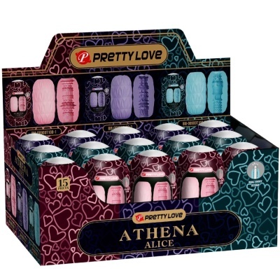 Expositor com 15 peças da marca PRETTY LOVE ATHENA ALICE em várias cores