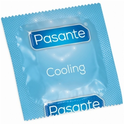 Preservativo Pasante Cooling em embalagem azul