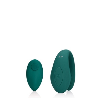 dispositivos pequenos em silicone verde escuro com botões