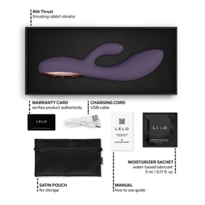 Kit de vibrador coelho INA Thrust e acessórios da marca LELO