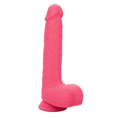dildo rosa de silicone com ventosa