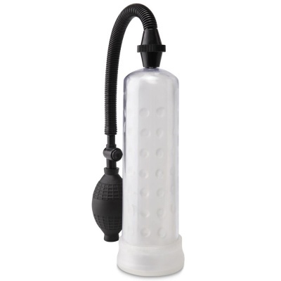 Bomba de sucção transparente com bulbo de borracha preto