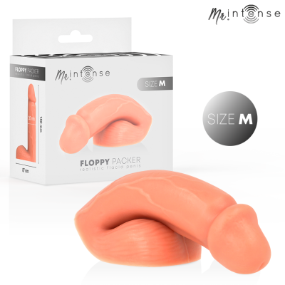 Prótese peniana realista silicone cor de pele tamanho M