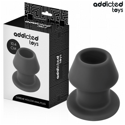 Plug anal oco preto com embalagem comemorativa preta e branca