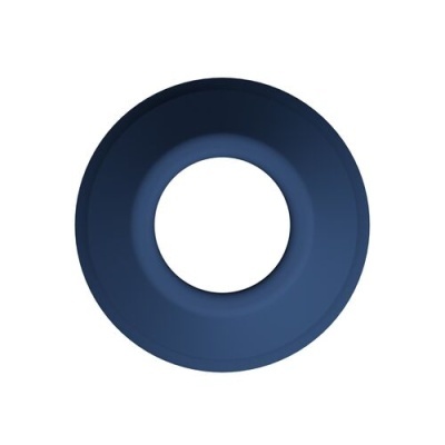 anel de silicone azul escuro redondo com orifício central