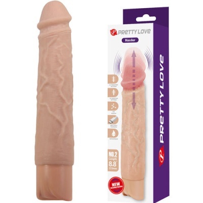 Dildo realista cor pele com embalagem PRETTY LOVE Kessler