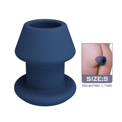 Dispositivo de silicone azul com base larga tamanho S