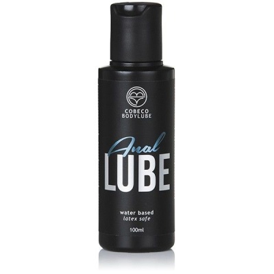 Frasco preto de lubrificante anal à base de água de 100ml
