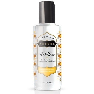 Frasco de gel Kamasutra Divine Nectars com tampa preta