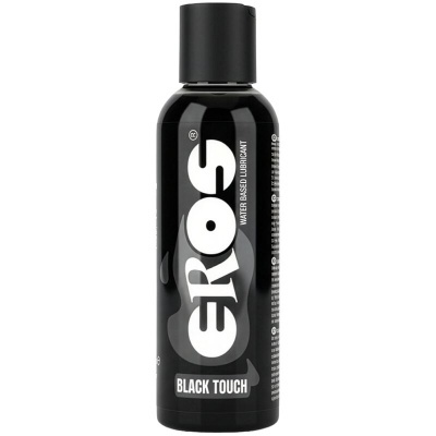 Frasco preto de lubrificante EROS Black Touch