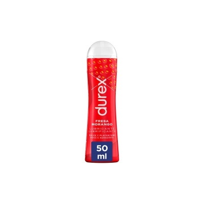 Frasco de lubrificante Durex sabor morango 50 ml