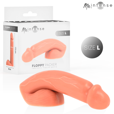 Pénis flácido realista em silicone cor pele com embalagem