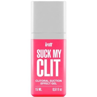 Embalagem de gel de efeito sucção clitoriana rosa e branca