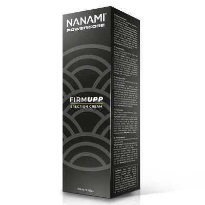 Embalagem preta do creme Nanami Powercore FirmUpp