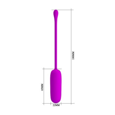 Dispositivo rosa com dimensões em milímetros sobre fundo branco
