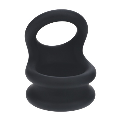 Anel preto de silicone anatómico
