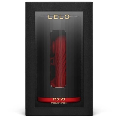 Dispositivo vermelho LELO F1S V3 embalado em caixa preta com visor