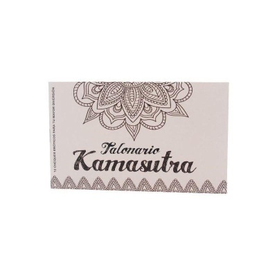 caderno Talonario Kamasutra com decoração floral e geométrica preta