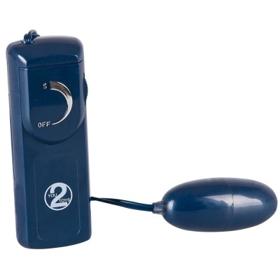 Controle remoto com botão rotativo e acessório oval azul escuro