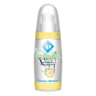 Frasco de lubrificante pessoal Frutopia sabor banana