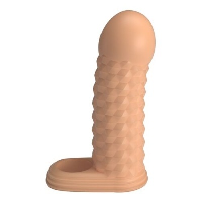 Suporte de silicone cor de pele com textura em padrão de escamas