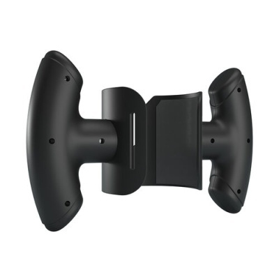 Suporte de parede preto para comandos ou dispositivos
