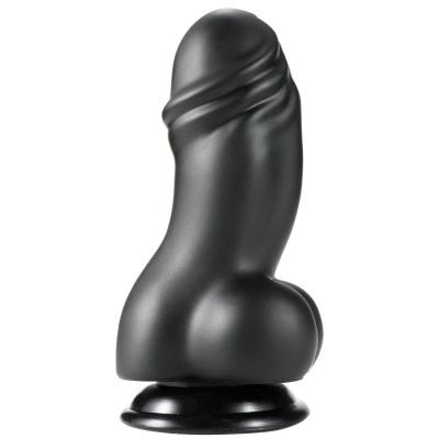 Dildo preto realista com base de sucção