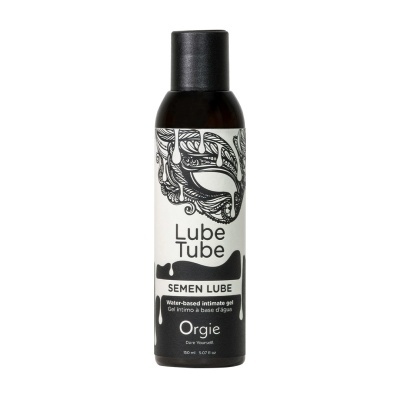 Frasco de gel íntimo à base de água Lube Tube SEMEN LUBE da Orgie