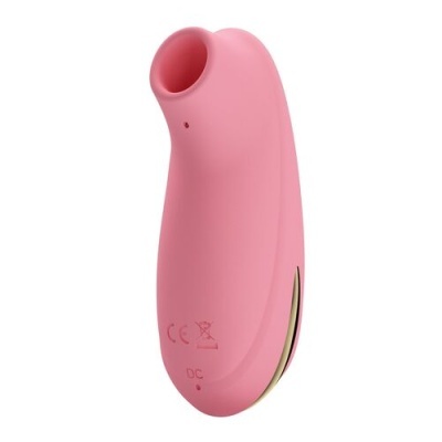 Dispositivo rosa com abertura circular e marcas CE e DC