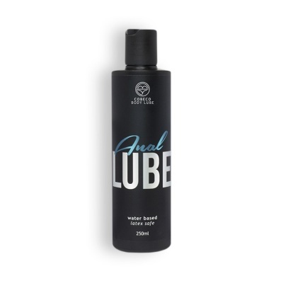 Frasco preto de lubrificante anal Cobeco Body Lube