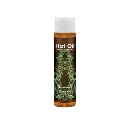 Frasco de óleo quente Hot Oil com design decorativo