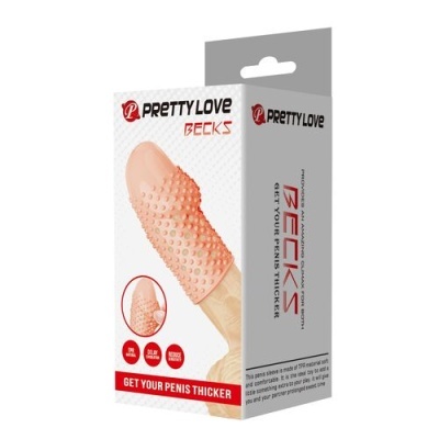 Embalagem de capa texturizada para aumentar a espessura do pénis Pretty Love Becks