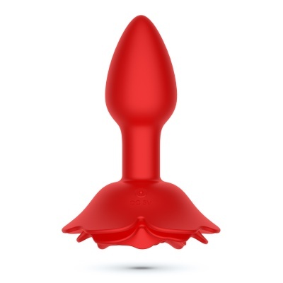 Produto vermelho em silicone com base em forma de flor