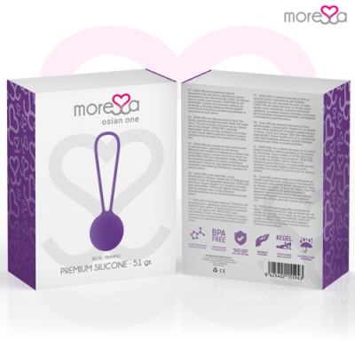 Embalagem de produto treino Kegel em silicone premium roxo
