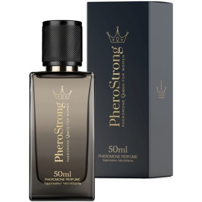 Frasco e caixa de perfume PheroStrong para mulheres
