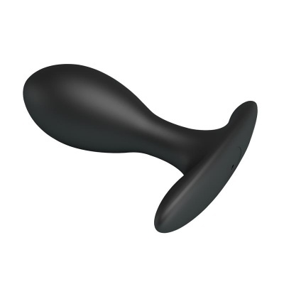 Plug anal preto em silicone