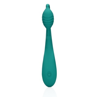 Escova de dentes elétrica de silicone verde-azulado