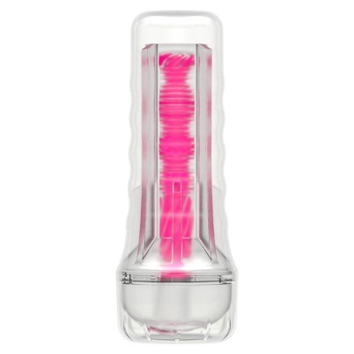 Produto masculino transparente com interior rosa texturizado