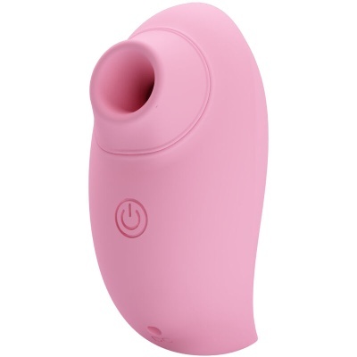 Dispositivo eletrônico rosa em silicone com botão de ligar