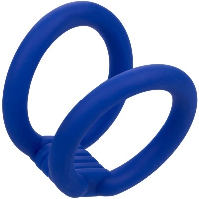 Acessório de fitness azul com duas alças ovais unidas
