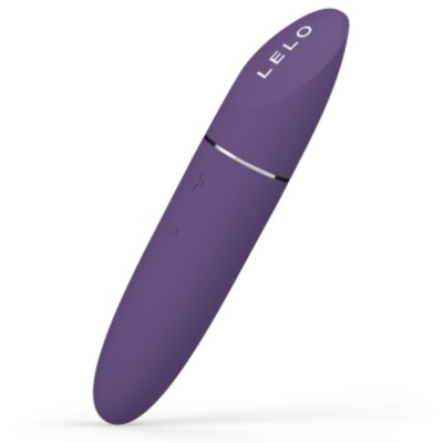 Vibrador roxo LELO com design ergonómico e dois botões laterais
